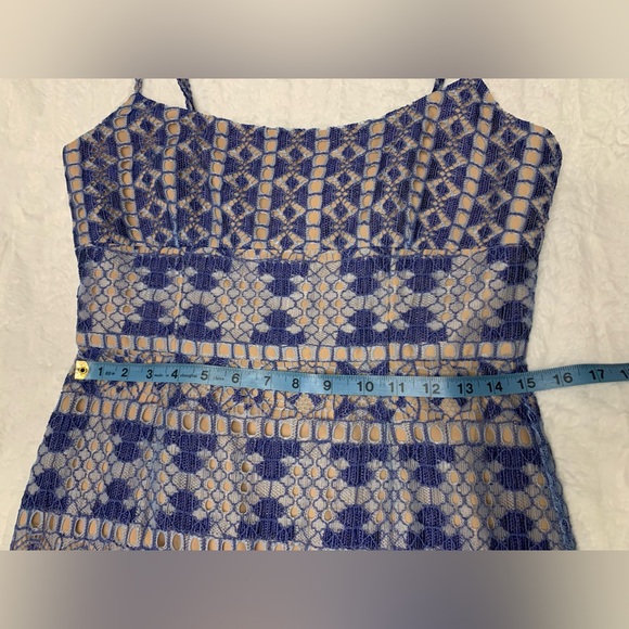 BCBG Max Azria Lace Overlay Midi Dress size 8 - Picture 16 of 16